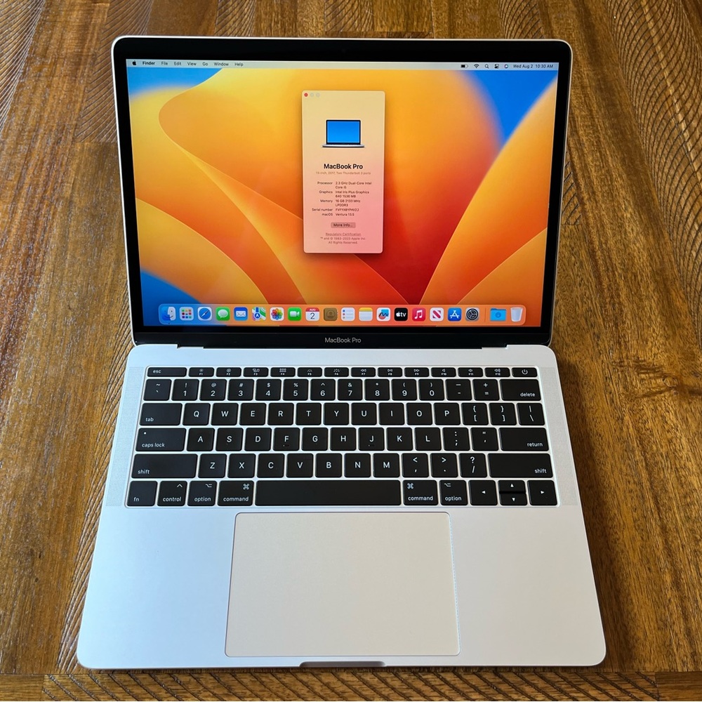 13” Apple MacBook Pro Laptop 16GB (Silver)